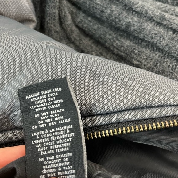 Marvin Richards New York Mens Sz Large Full Zip Wool Blend Sweater Puff Jacket - Picture 6 of 8